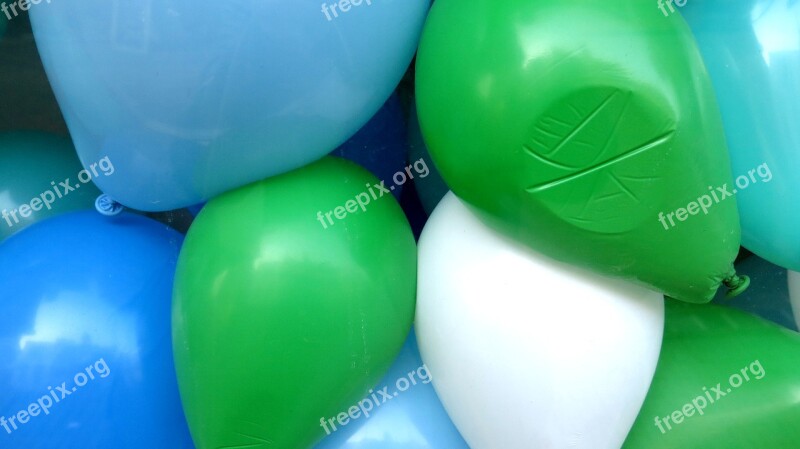 Balloons Enge Squeeze Blue Green Balloon