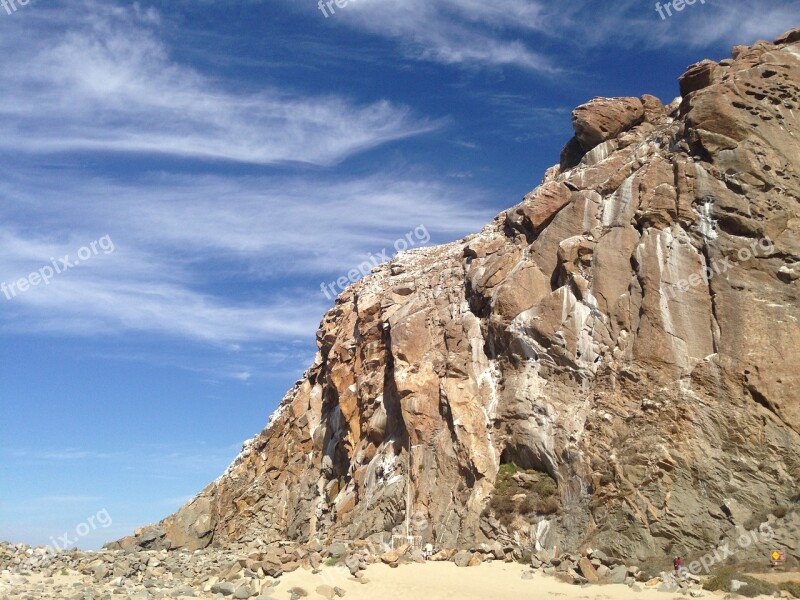 Landscape Blue Sky Rock Sunlight