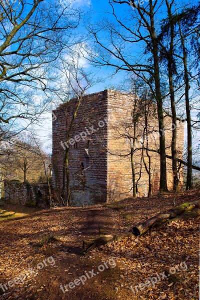 Ruin Castle Architecture History Alsace