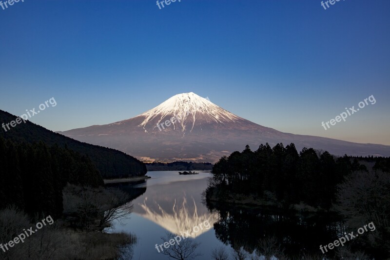 Mt Fuji Fuji Lake Tanuki Japan Mountain