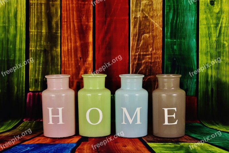 Home At Home Vases Colorful Glass