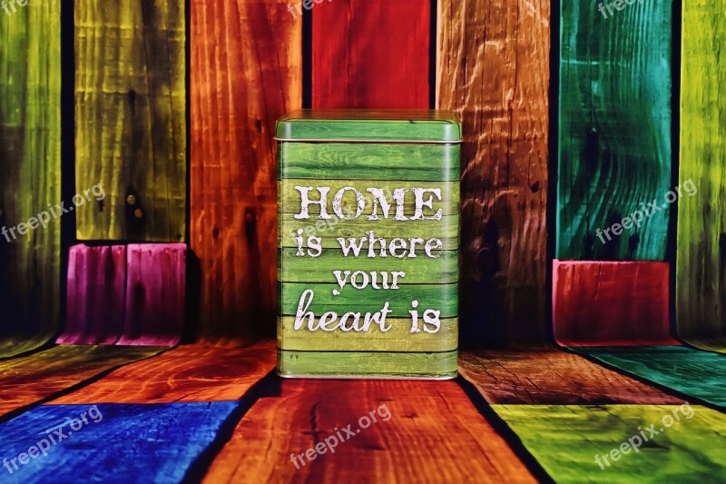 Box Sheet Saying Storage Home Is Where Your Heart Is