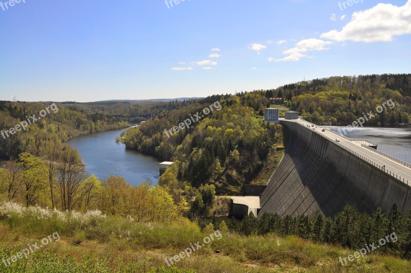 Rappbodetalsperre Water Nature Dam Resin