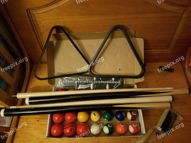 Billiards Pool Table Cue Snooker Fun