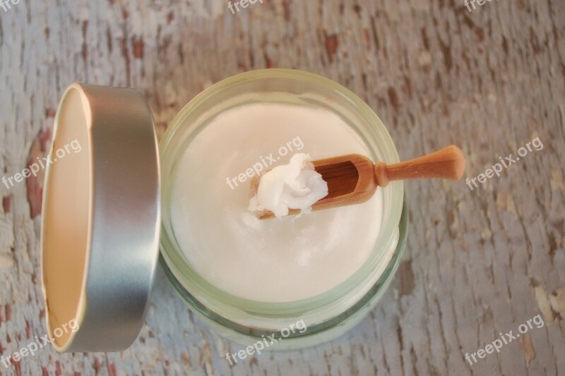 Coconut Oil In Jar Coconut Oil In Wooden Spoon Wooden Spoon Healthy Coconut