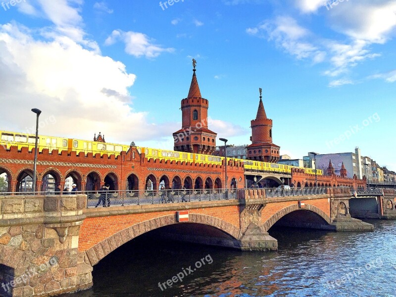 Berlin Oberbaumbrücke Bridge Spree Free Photos