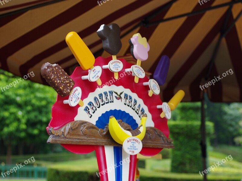 Ice Cream Mickey Mouse Park Hong Kong Disneyland