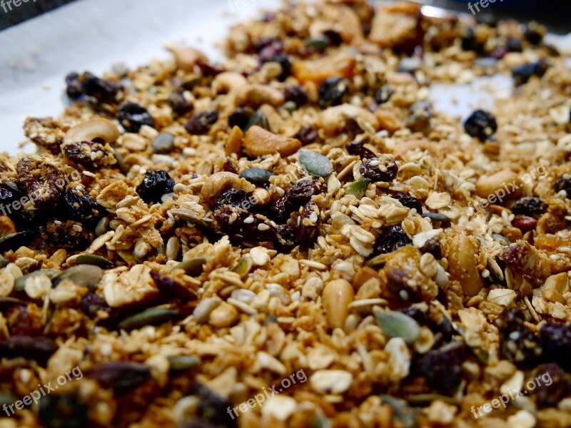 Granola Homemade Nuts Seeds Dried Fruit