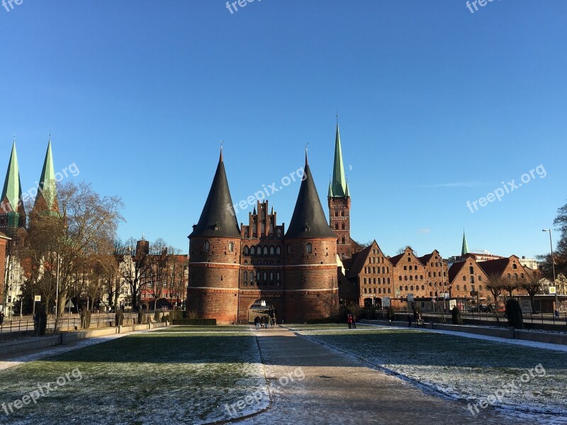 Lübeck Holsten Gate Landmark City Gate Hanseatic City