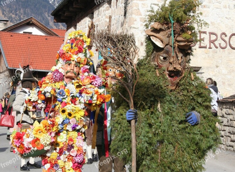 Carnival Parade Tyrol Customs Absam Muller And Slush Gerer