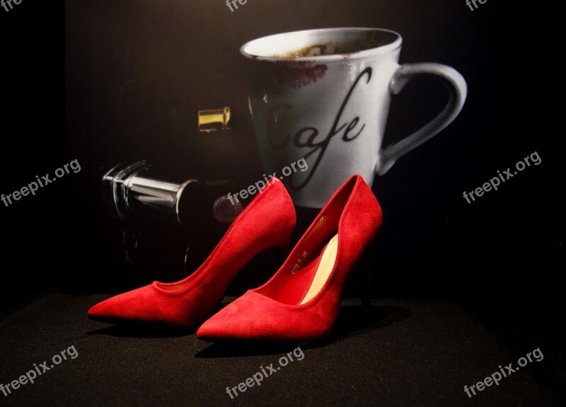 High Heels Espresso Red High Passion