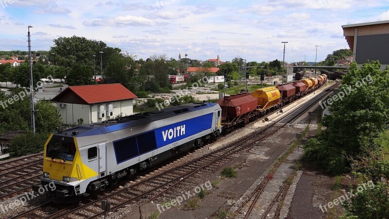 Railway Locomotive Voith Voith Maxima Bhf Gienen Gene