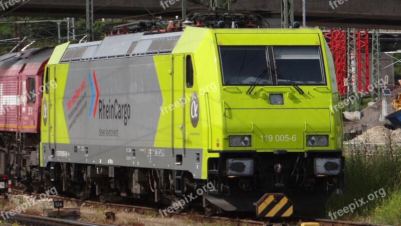 Br 119 Rhine Cargo Lokomotoive Hbf Ulm Free Photos