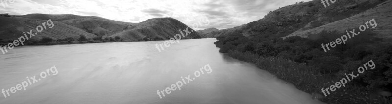 Madagascar River Panoramic Large Flow