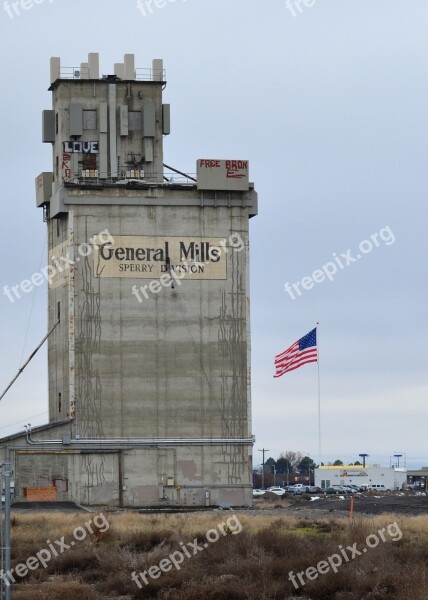 Storage Silo Old Agriculture Industry