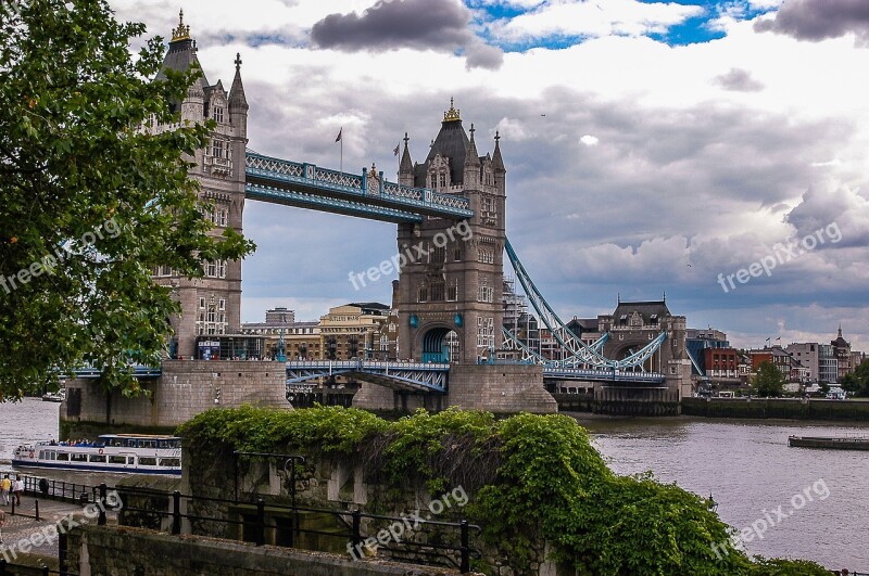 London Tower Bridge Britain England Places Of Interest