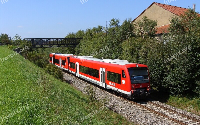 Vt 650 Hermaringen Brenz Railway Kbs 757 Railway