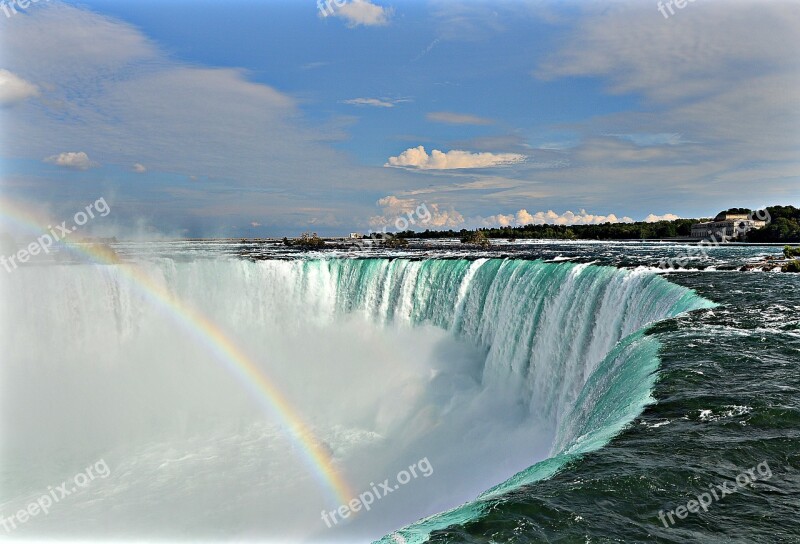 Niagara Falls Water Waterfall Canada Water Masses