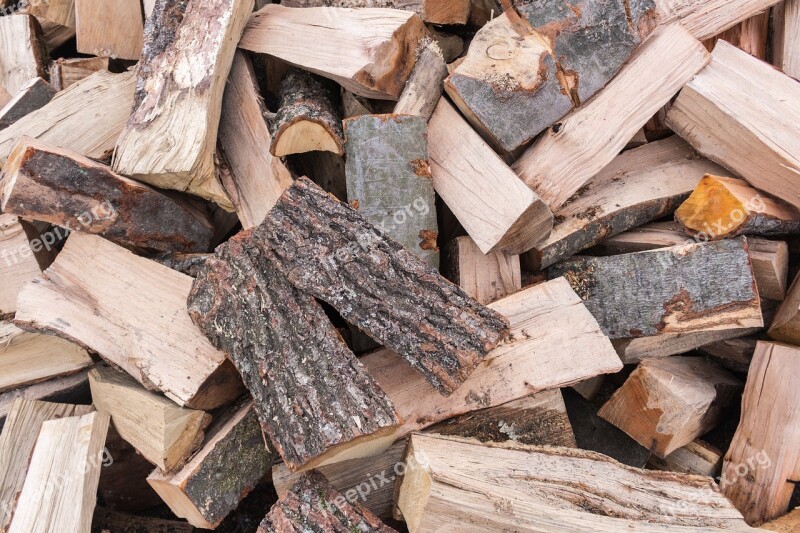 Wood Fuel Firewood Pile Of Wood Sawn Timber