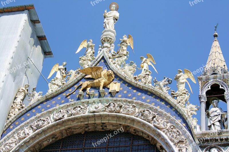 St Mark's Basilica Sculpture Architecture Splendor Statues