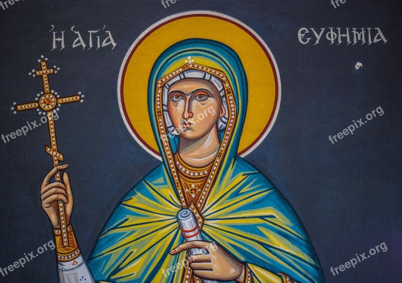 Saint Euphemia Saint Ayia Iconography Painting