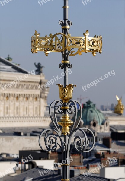 Paris Roofs Fireplaces Tourism Paris Opera