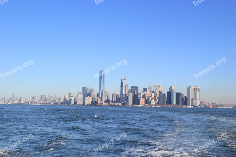 New York City Skyline Manhattan Manhattan Skyline Architecture Free Photos