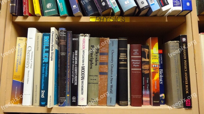 Old Books Physics Books Book Book Shelf Shelf