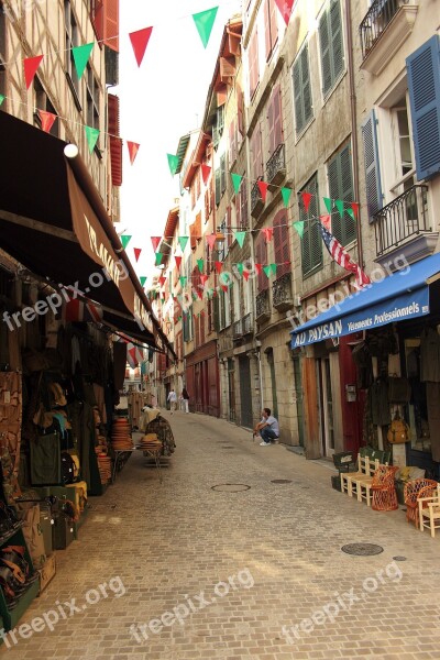 Road France Houses Facade Architecture