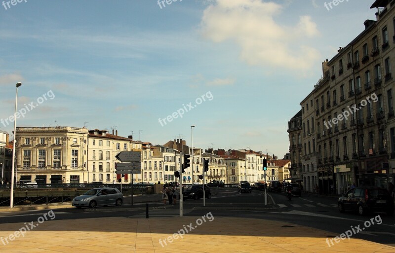 Road France Houses Facade Architecture