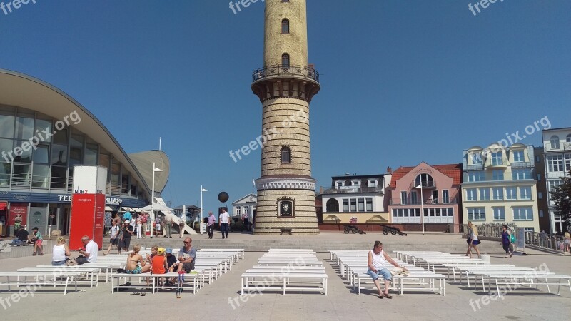 Rostock Warnemünde Baltic Sea Lighthouse Northern Germany