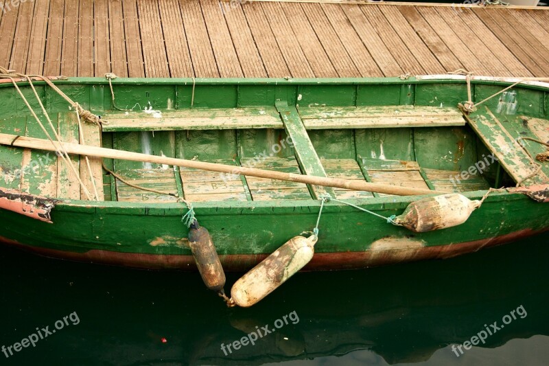 Boat Web Paddle Fisherman Green