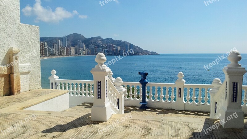 Benidorm Holiday View Spain Summer