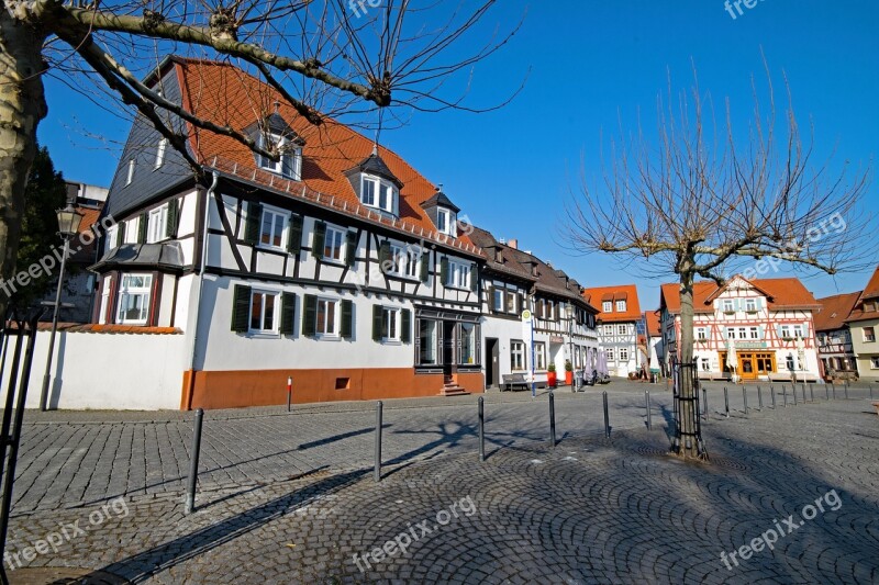 Oberursel Hesse Germany Historic Center Truss