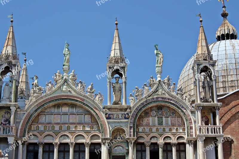 Basilica Of St Brand Venice Architecture Sculpture