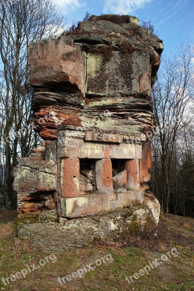 Roman Temple Ruin Antique Roman Ancient Architecture