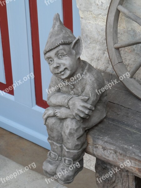 Dwarf Sculpture Garden Fabric Imp