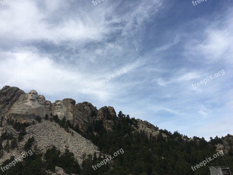 Mt Rushmore South Dakota Landmark Patriotism Sculpture