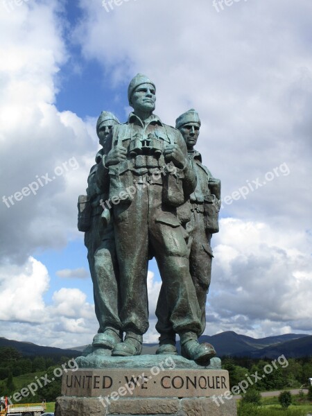 Commando Scotland Memorial Scottish Statue