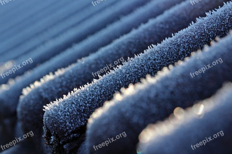 Sharpness Game Ice Winter Morning Roof