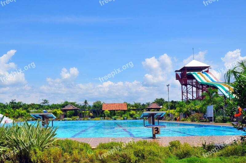 Tour The Swimming Pool Central Java Free Photos