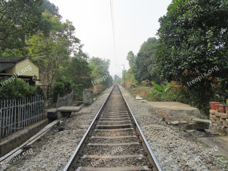 Line Railroad Transportation Train Travel