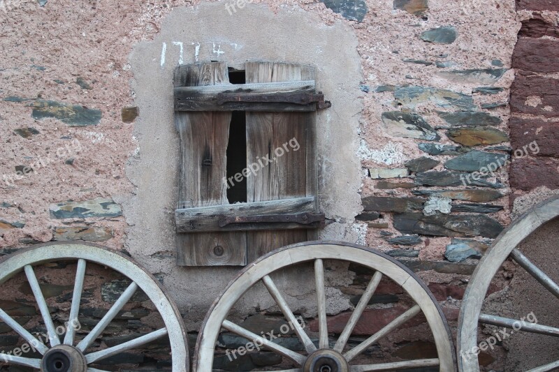 Wagon Wheel Wheels Old Nostalgia Decoration