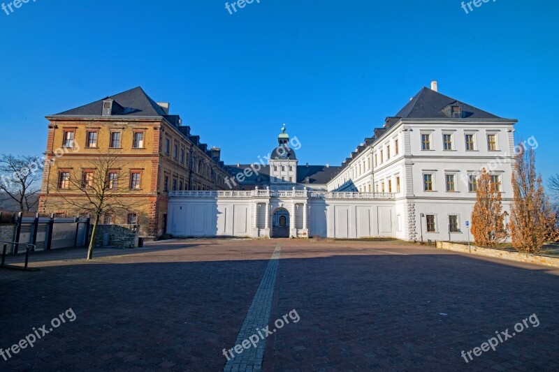 Concluded New Augustusburg White Rock Saxony-anhalt Germany Castle