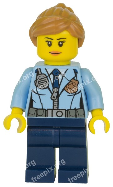 Lego Figurine Police Policewoman Free Photos