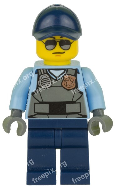 Lego Figurine Police Policeman Free Photos