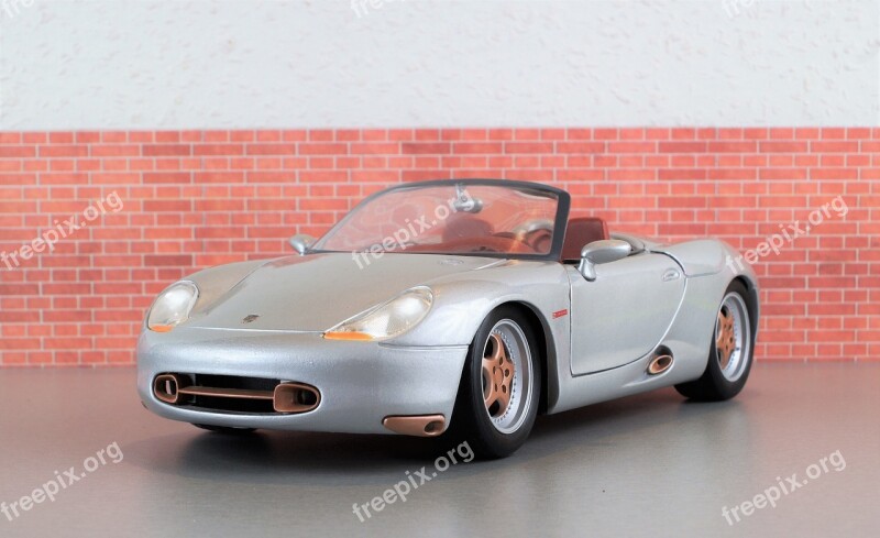 Model Car Porsche Boxster Sporty Silver