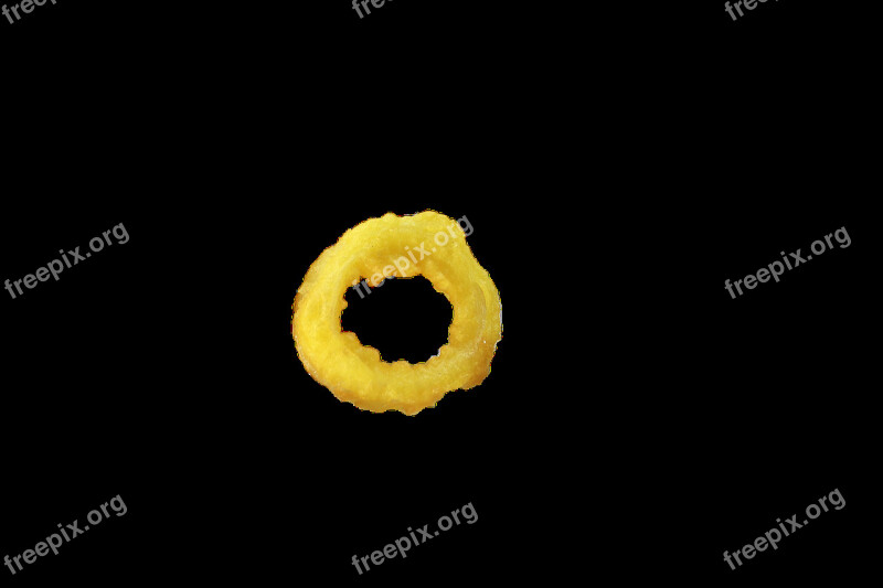 Calamari Ring Fried Squid Vector Fried Snack Fast Food