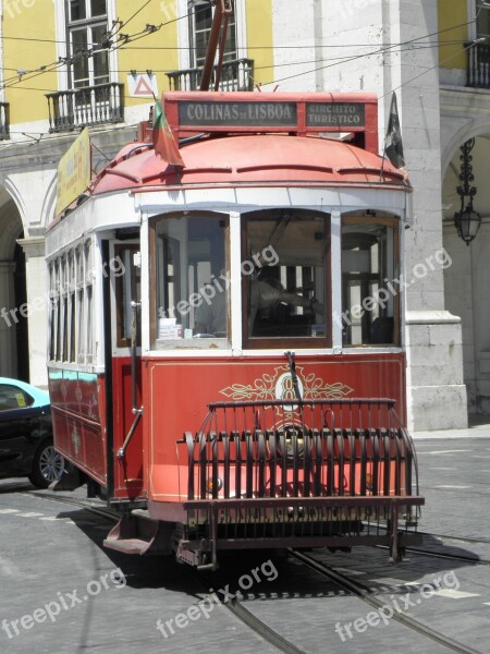 Tram Train City Transport Lisbon