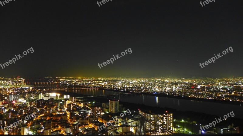 Umeda Osaka Night View Free Photos